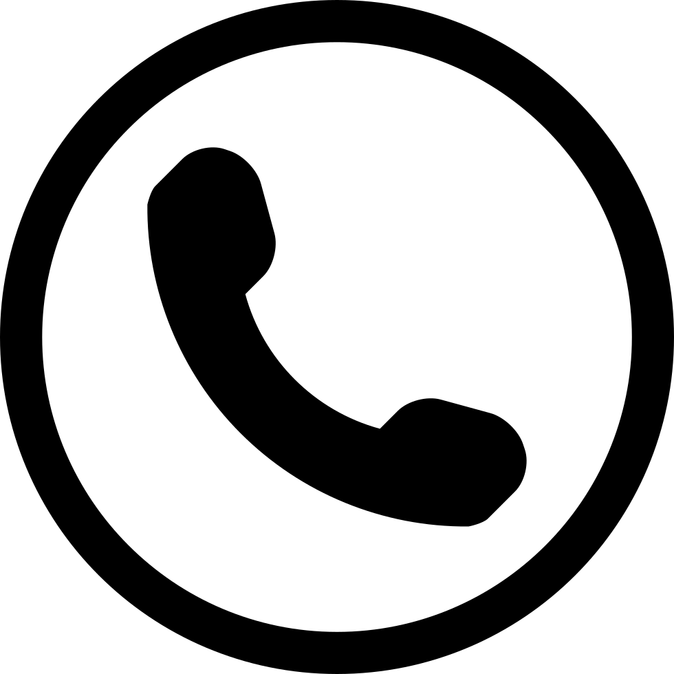 Telephone Symbol Iphone Email Clip Art - Phone Symbol In Circle (980x980)