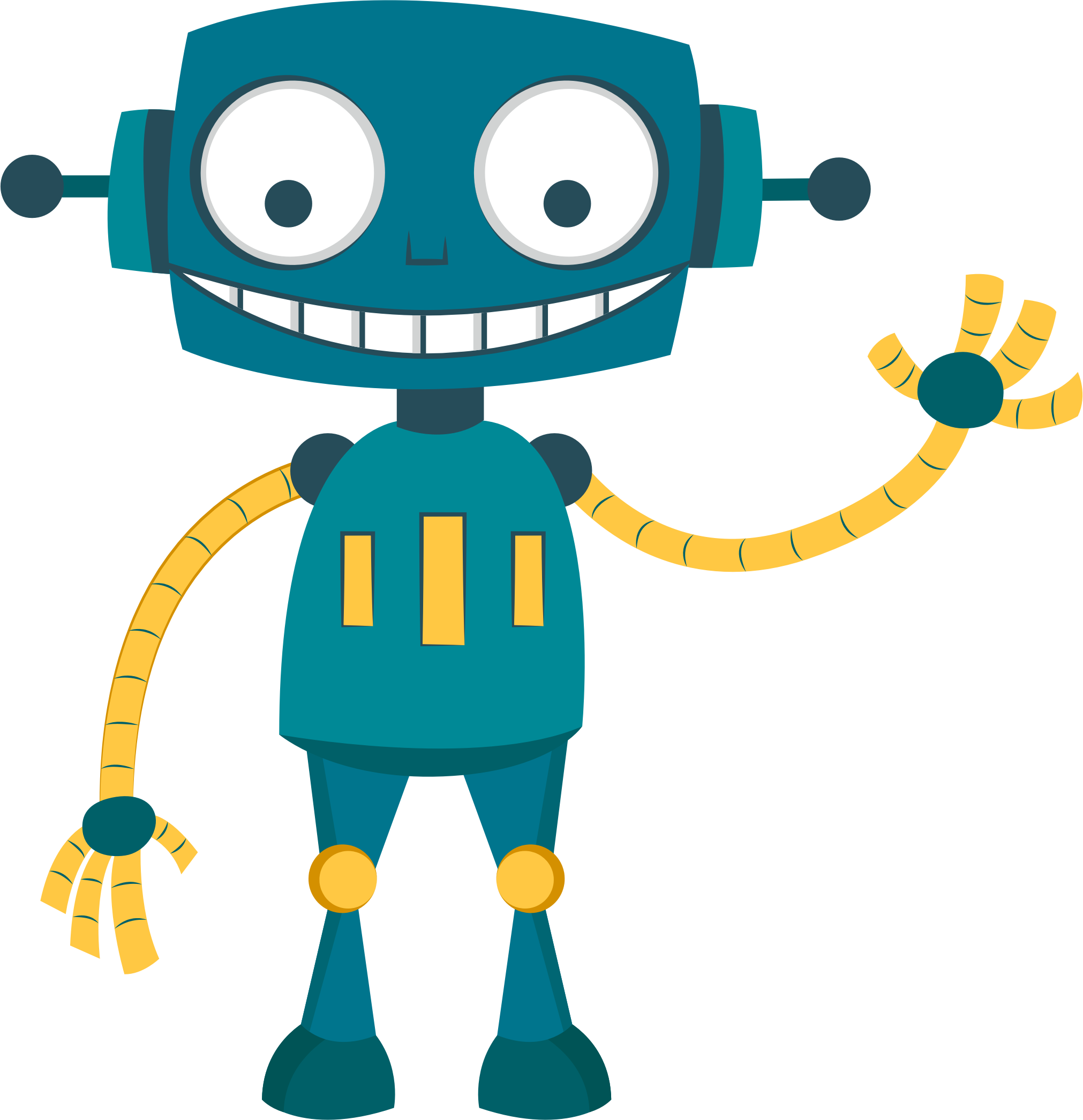 Greetings Clipart Download - Robot Clipart (2022x2092)