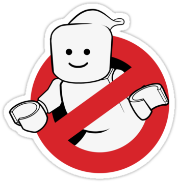 Sticker,375x360 - Ghostbusters Logo (375x360)