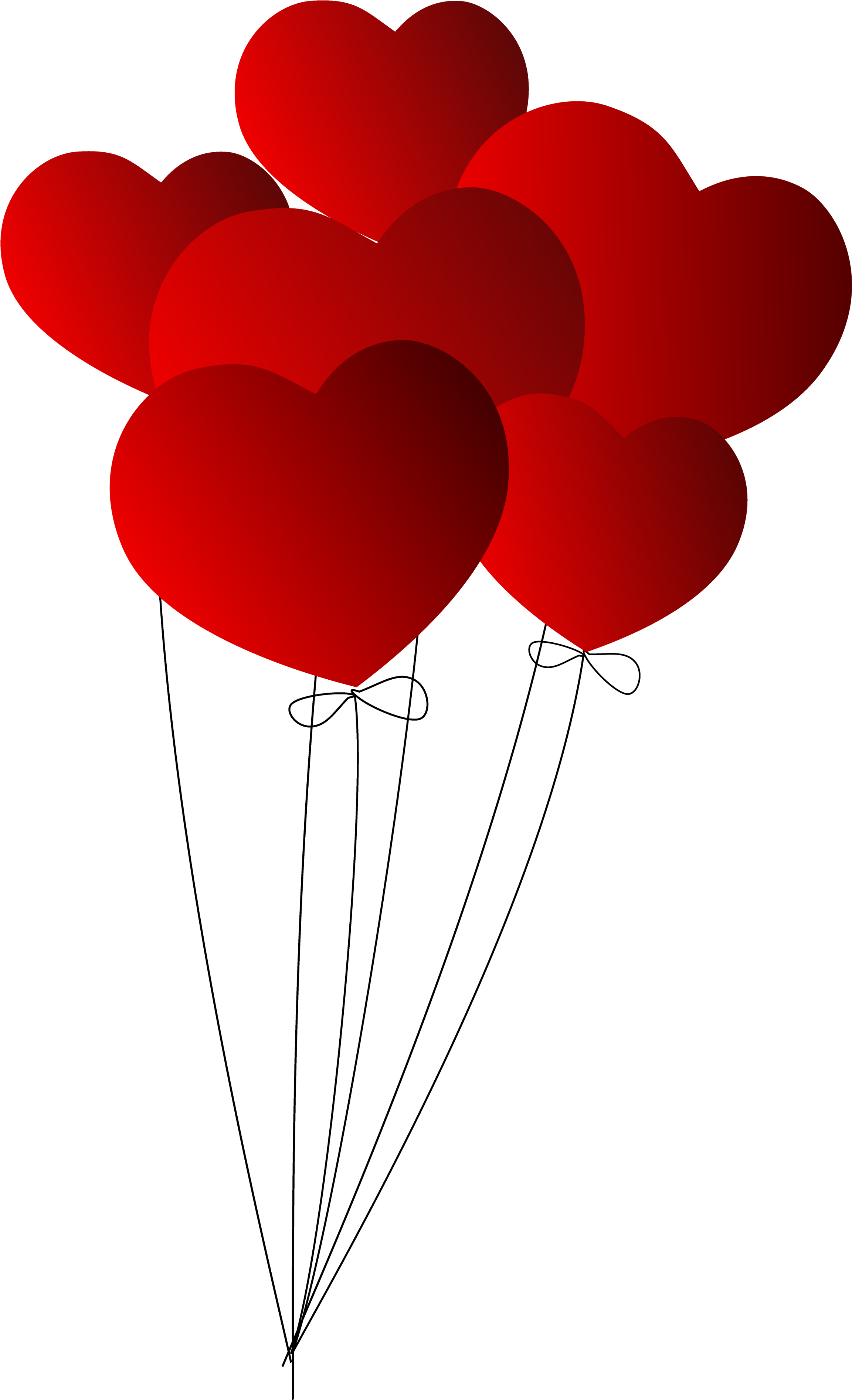 Heart Balloon Png Image - Balloon Heart Shape Png (2688x3940)