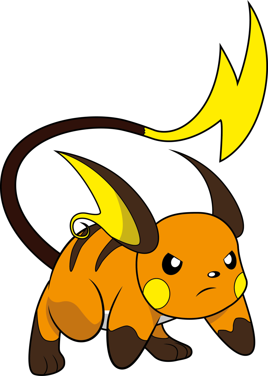Pokemon Raichu Png (900x1261)