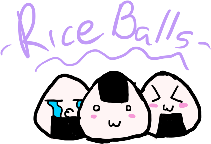 Kawaii Rice Balls By Destinywolf102 - Kawaii Rice Balls (900x675)