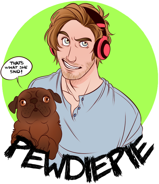 “ Oops Drew Pewds Again, And Edgar This Time ” Senpai - Cartoon (547x634)