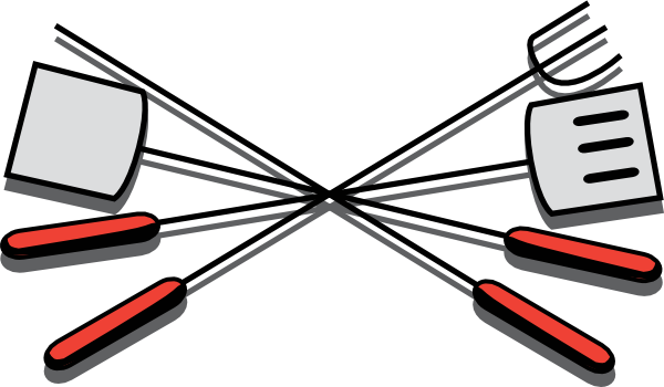 Utensils Cliparts - Bbq Clipart (600x350)