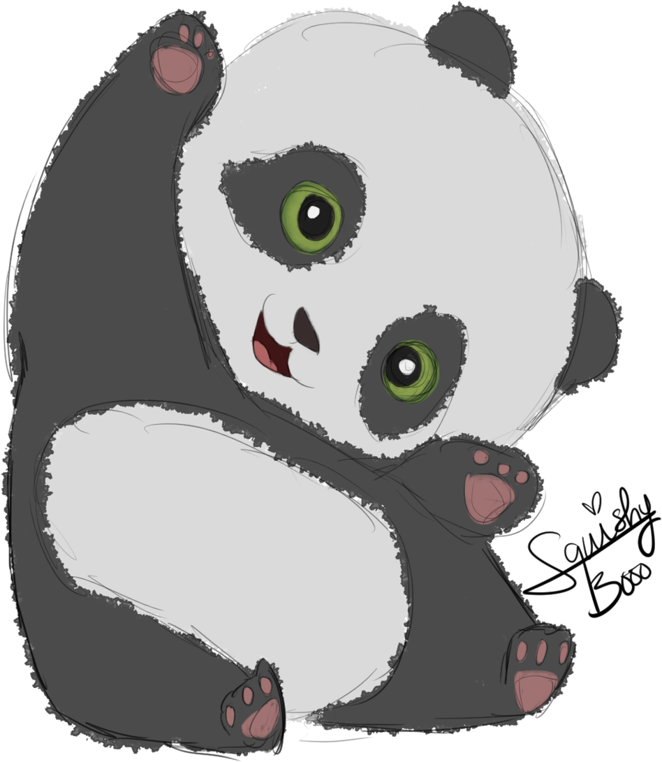 Full Size Of Drawing - Panda Bear Drawing (1024x1201)