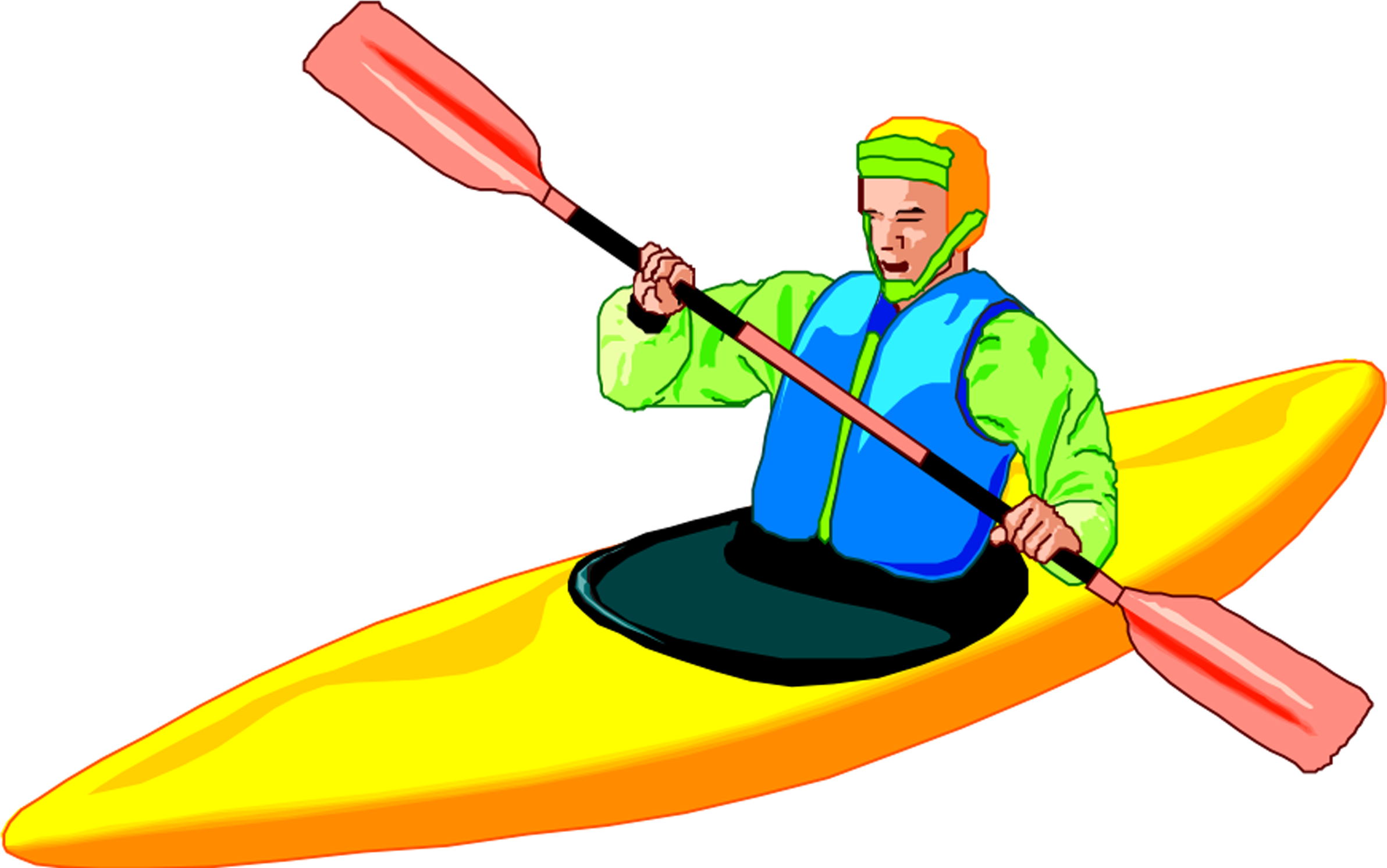 Cartoon Rowing Clip Art - Rowing (3683x1597)