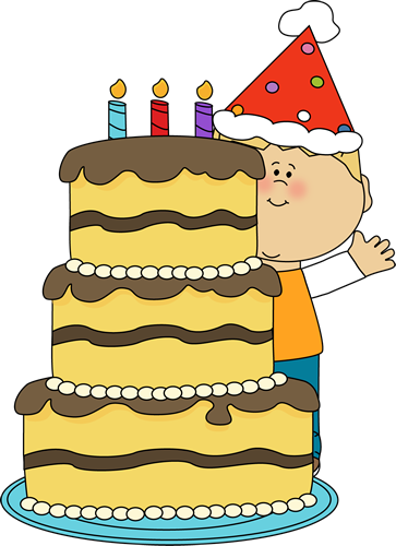 Boy With Birthday Cake - Birthday Cake Clip Art Boy (363x500)