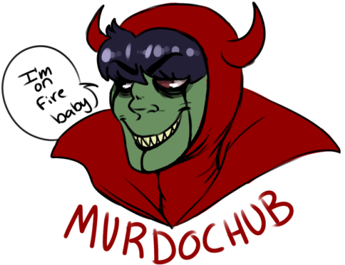 Early Halloween Murdoc, Love The Devil Outfit Oops - Cartoon (500x402)