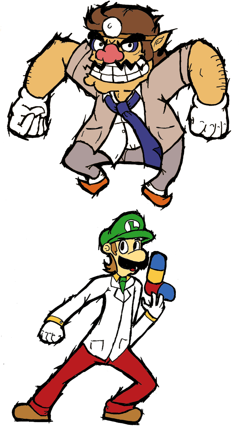 Doctor Wario And Doctor Luigi By That One Guy Again - Dr. Luigi (800x1454)