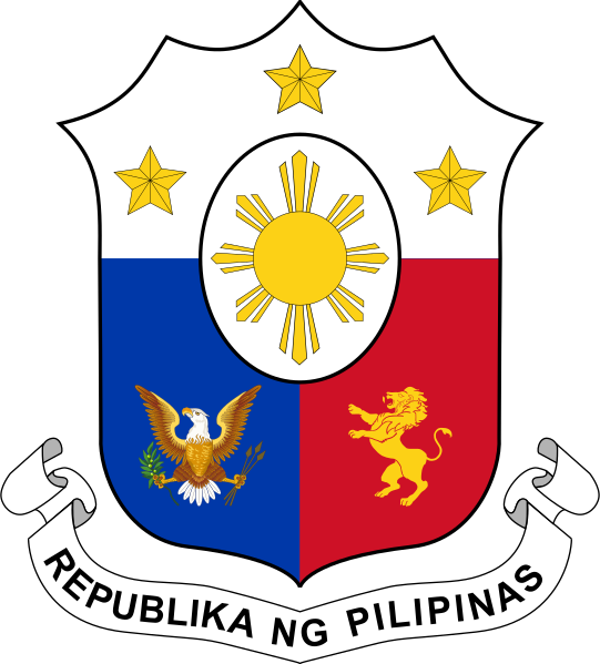 Coat Of Arms Of The Philippines - Coat Of Arms Philippines (541x599)