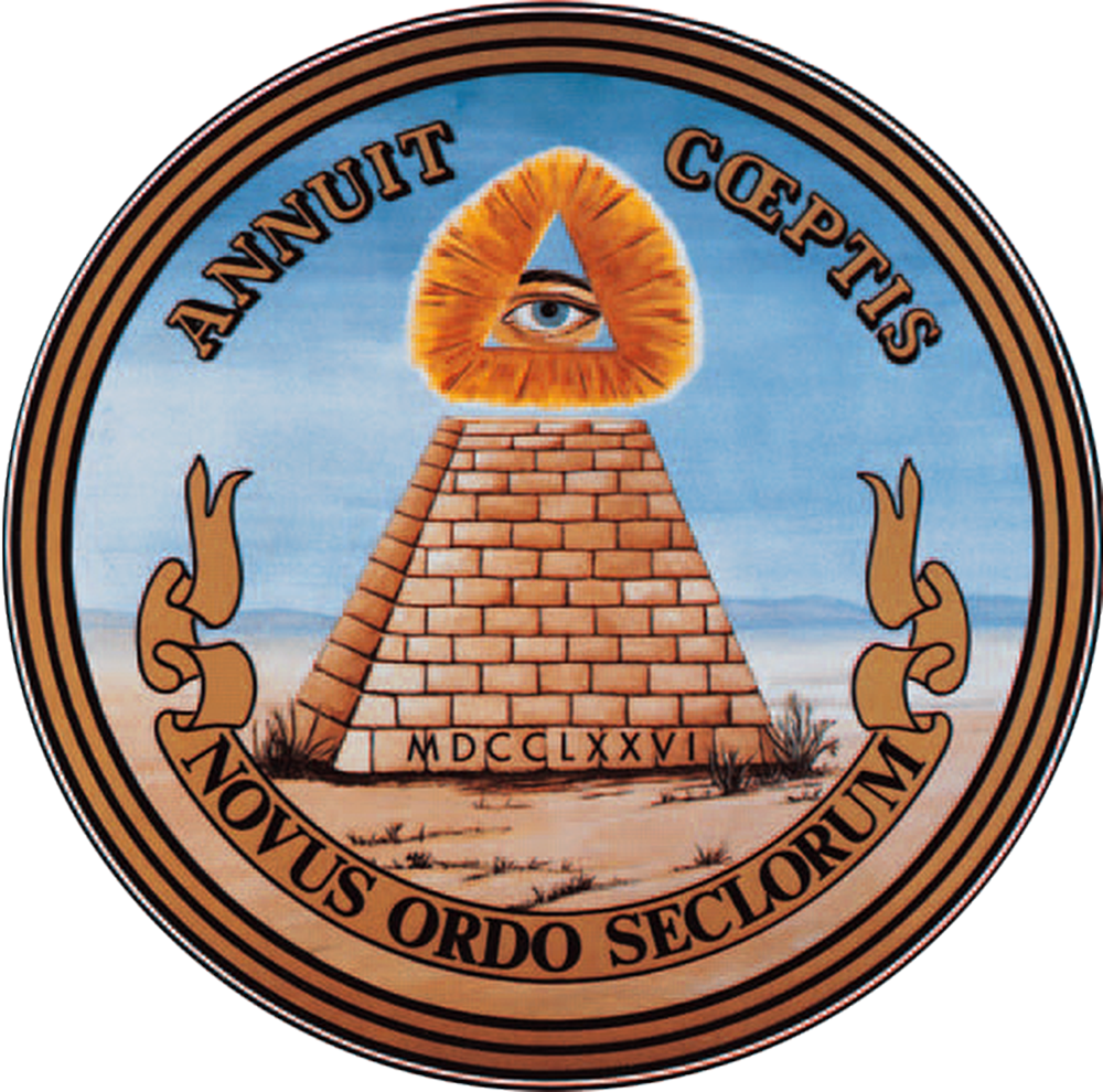 World Order Clipart - Great Seal Of The United States (reverse) Sticker (1000x990)