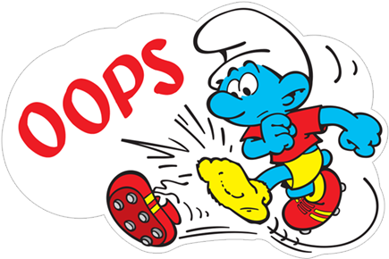 Sticker 8 From Collection «the Soccer Smurfs» - Sticker (490x317)
