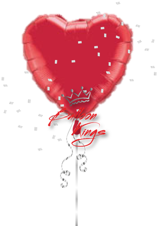 Red Heart - 18" Red/red Heart (417x500)