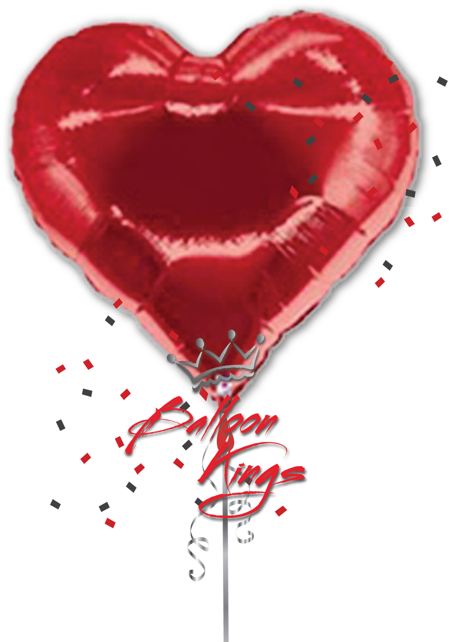 Casino Large Heart - Alice In Wonderland Balloons (1280x1280)