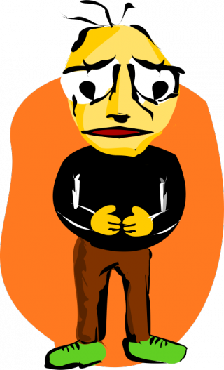 Crying Man - Halloween (320x527)