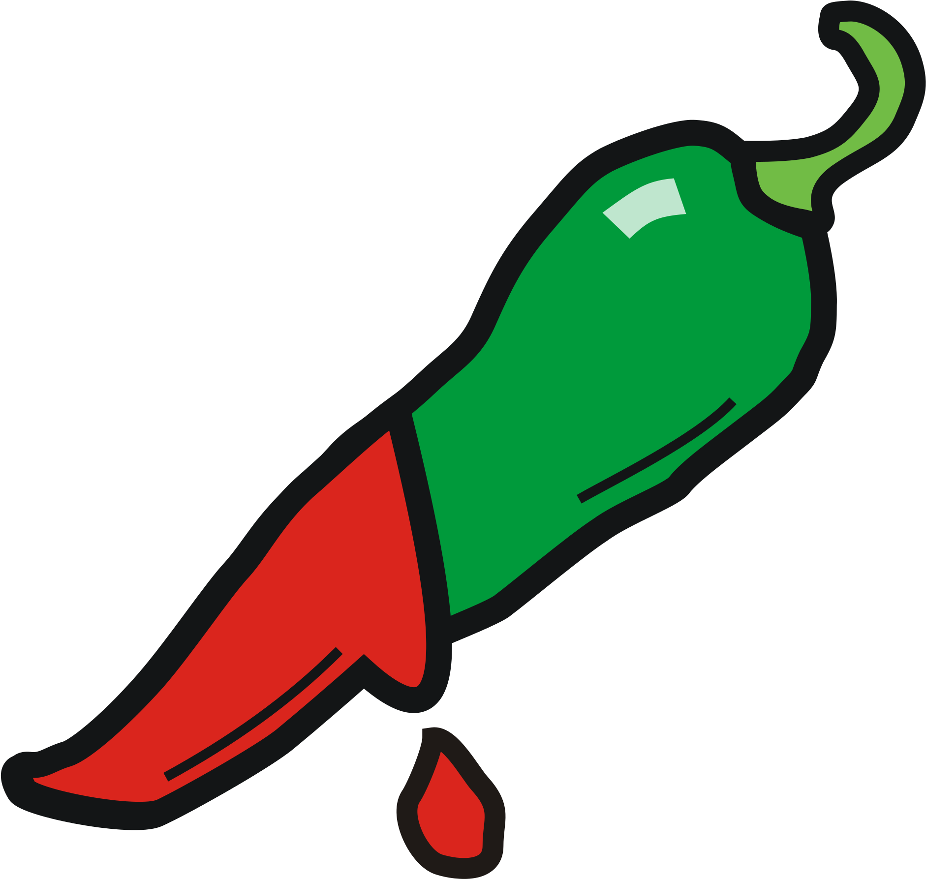 Chili Pepper Clipart - Chili Pepper Clip Art (2000x2000)
