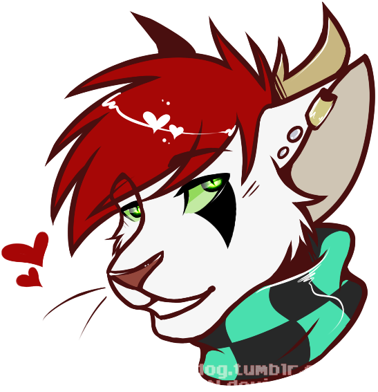 Devil Kitty By Deer-antler - Cartoon (565x616)