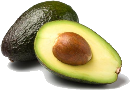 Avocado Png Image - Avocado Cut In Half (648x437)