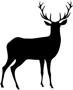 Venison - Deer Silhouette Clip Art (400x400)