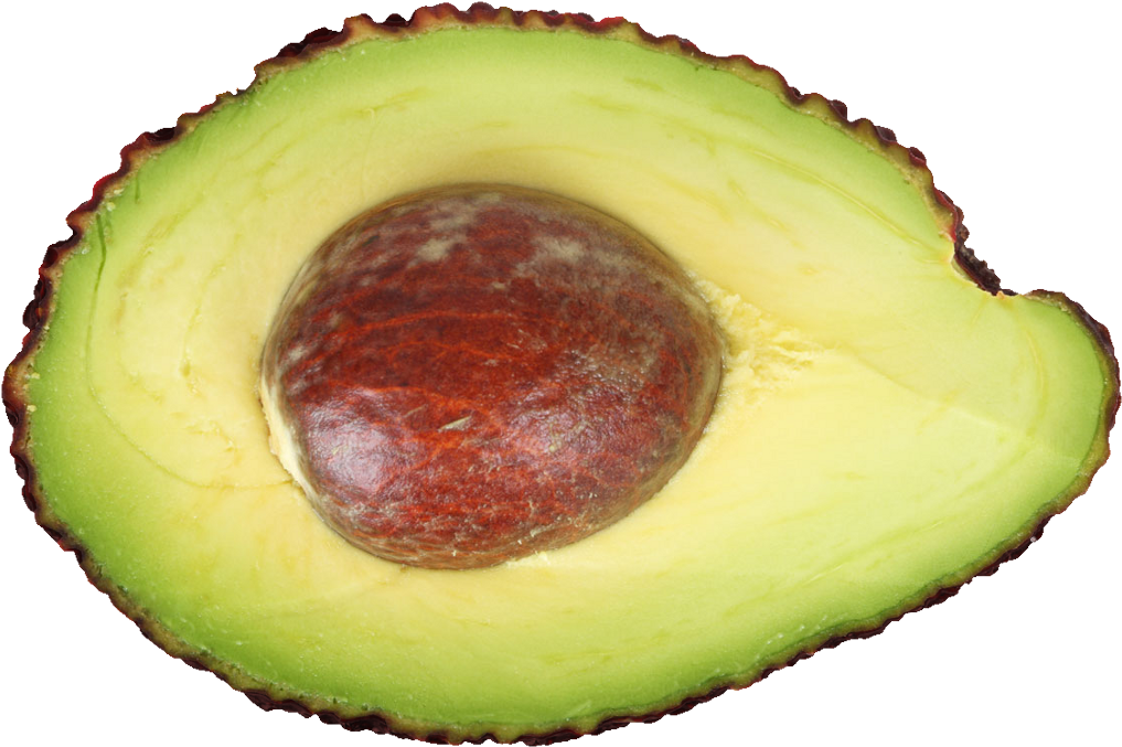 Avocado Png - Avocado Sliced In Half (1024x1024)