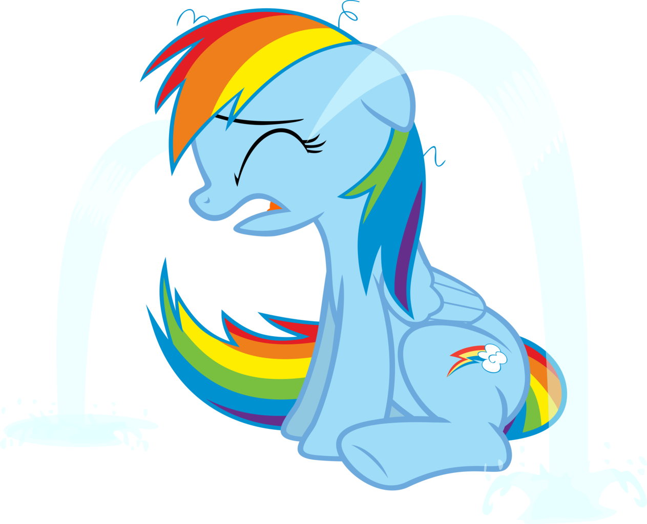Stardustxiii, Crying, Ocular Gushers, Rainbow Dash, - Windows Never Released Logo (1263x1024)