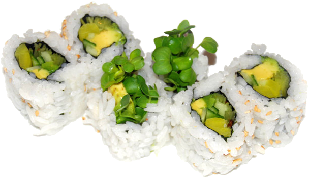 Avocado Roll Png File - Sushi Without Fish (770x450)