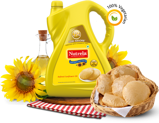 Sunflower Oil - Sun Flower Oil Png (542x464)