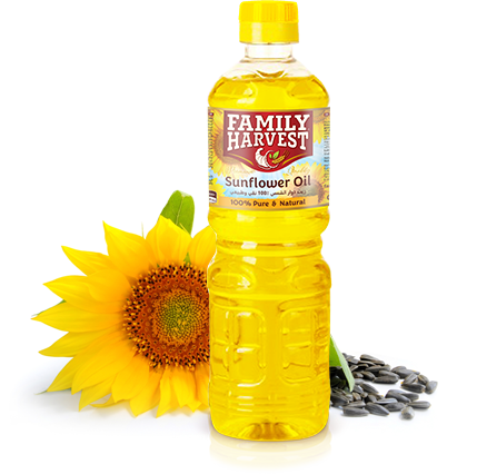 Family Harvest™ 100% Pure & Natural Refined Sunflower - Sunflower Oil (438x426)