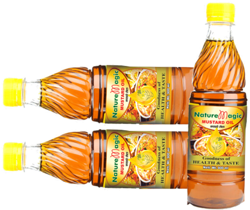 Swastik Star Nature Magic Oil 500gm - Dabur Mustard Hair Oil - 500ml (744x448)