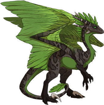 20,000t - Female - Purple/iri - Obsidian/shim - Rose/gembond - Flight Rising Plague Wildclaw (350x350)