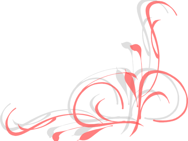 Swirls Clipart Coral - Clip Art (640x480)
