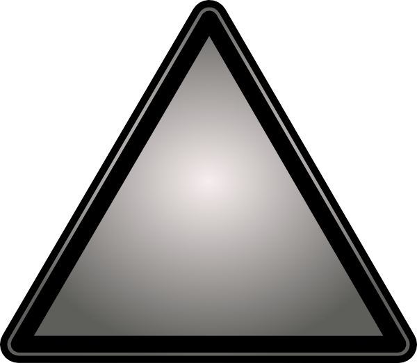 Gray Triangle Clipart (600x522)