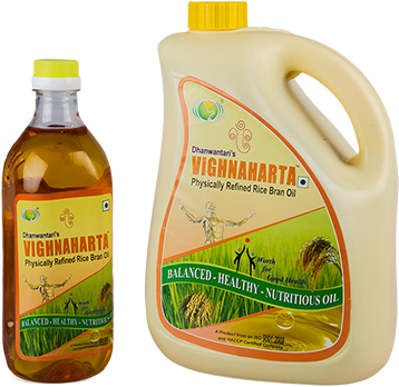 Vighnaharta Rice Bran Oil - Dhanwantari (500x350)