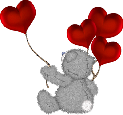 Share This Image - Happy Valentine's Day Teddy Bear (500x467)