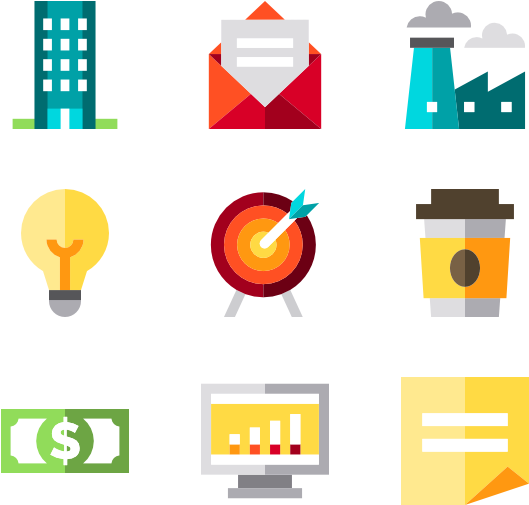 Business And Office - Company Flat Icon (600x564)