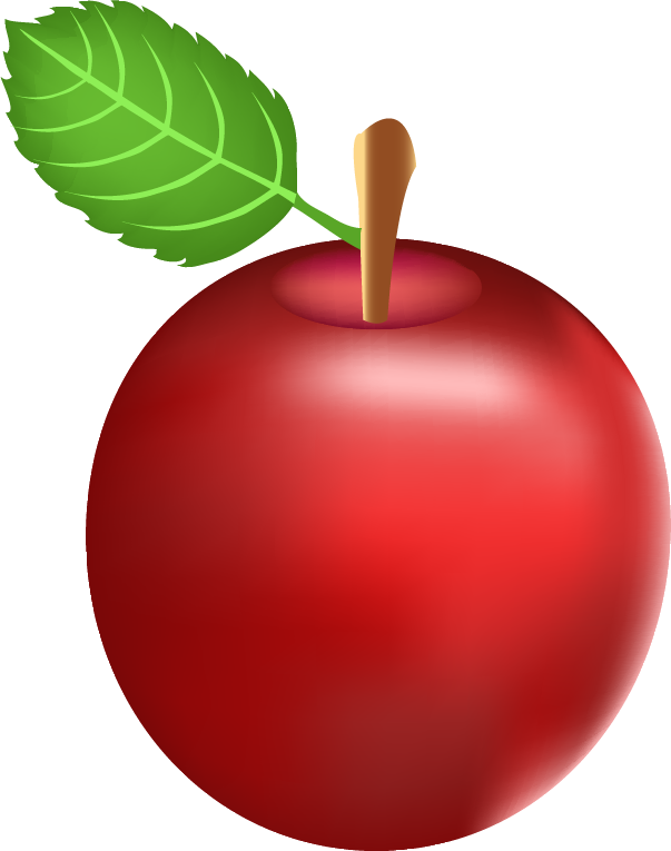 Cartoon Red Apple - Cartoon Red Apple (603x765)