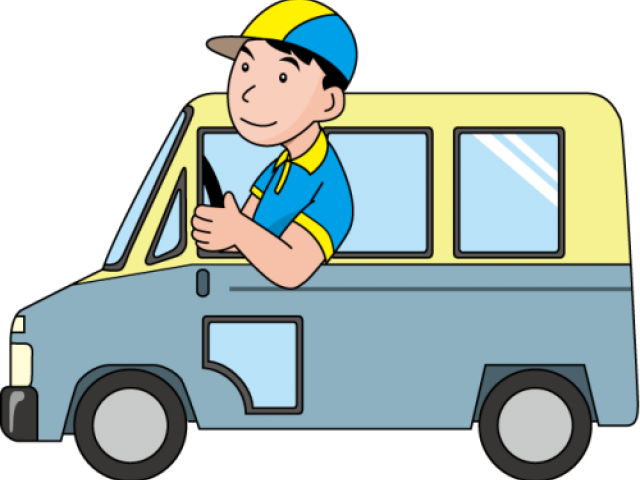 Driving Clipart Delivery Driver - Driver Clipart (640x480)
