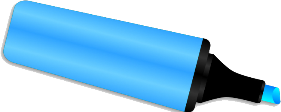 Paper Highlighter Marker Pen Clip Art - Paper Highlighter Marker Pen Clip Art (1024x391)