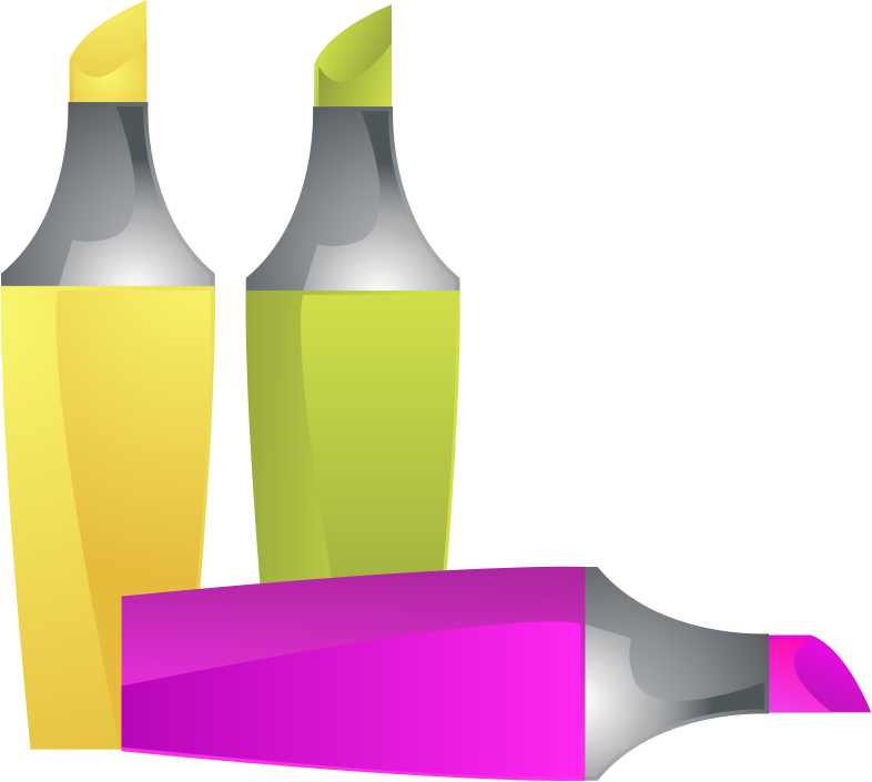 Highlighter Marker Pen Computer Icons Clip Art - Highlighter Marker Pen Computer Icons Clip Art (786x705)