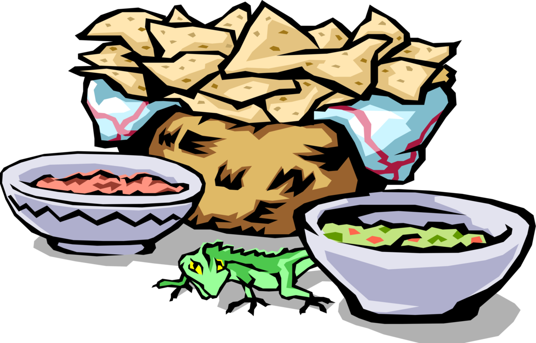 Vector Illustration Of Mexican Food Tortilla Corn Chips, - Mexico Images For Kids (1092x700)