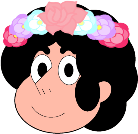 Steven With Flower Crown By Pokonopiku - Cartoon (540x795)