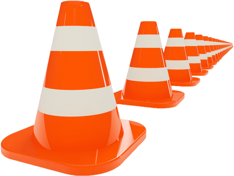 Free Png Orange Cone's Png Images Transparent - Traffic Cones Png (1000x833)