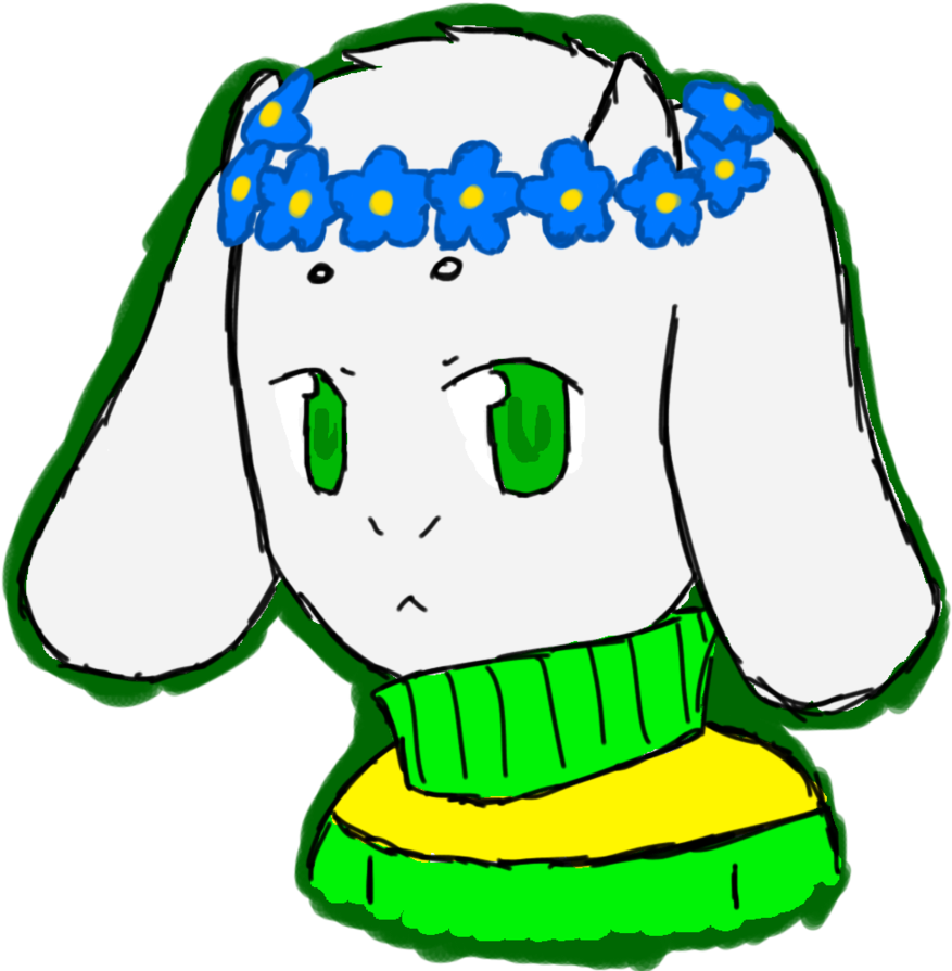 Asriel Flower Crown By Prince-galaxii - Asriel Flower Crown By Prince-galaxii (894x894)