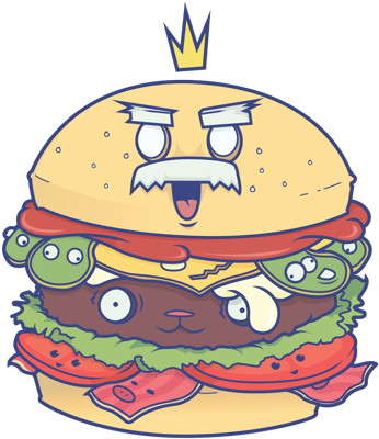 The Real Burger King By Skip Designers, Via Behance - Design (600x705)