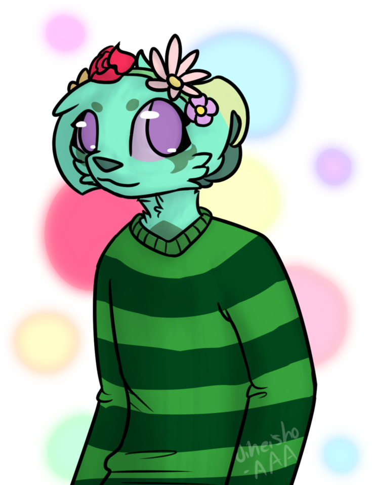 Flower Crown By Jiheisho-aaa - Cartoon (813x982)