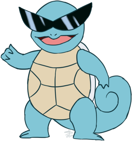 Squirtle - Pokemon Squirtle Glasses Png (500x552)