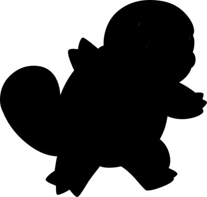 Squirtle Silhouette - Squirtle Silhouette (421x400)