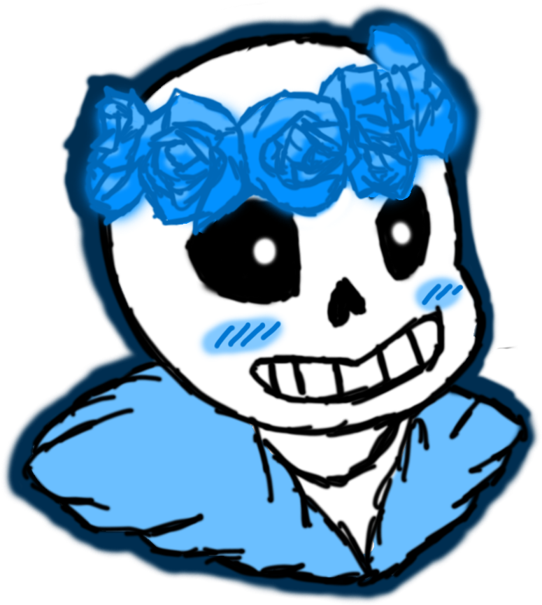 Sans Flower Crown By Prince-galaxii - Sans Flower Crown By Prince-galaxii (894x894)