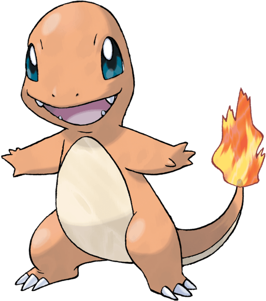 #charmander From The Official Artwork Set For #pokemon - Charmander Nest Pokemon Go (600x600)
