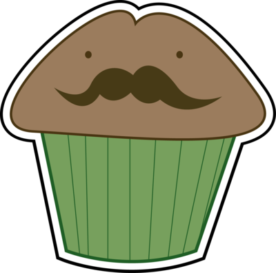 Mustache Face By Annikito - Moustache (400x397)